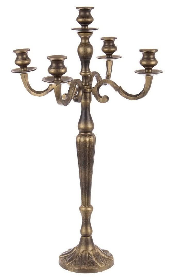 CANDELABRO LARYN 5FUOCHI BRUNITO H70 - i Giardini di Giulia