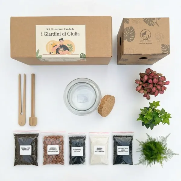 Kit Terrarium Fai Da Te Nadia | Crea il Tuo Giardino da Interno