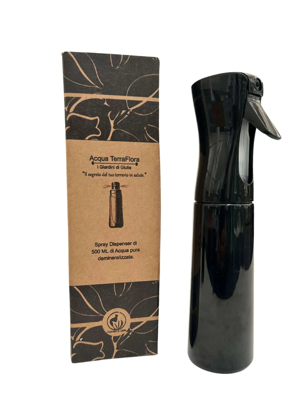 AcquaFlora - Spray Dispenser da 500 ml di Acqua Pura Demineralizzata per la Cura e Manutenzione del Terrario - i Giardini di Giulia  