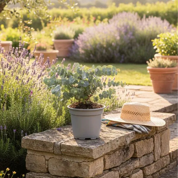 immagine mostra la pianta in un ambiente esterno posta su un muretto 