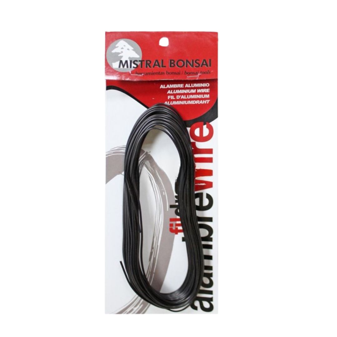 Dettaglio confezione filo alluminio per bonsai Mistral in formato verticale
