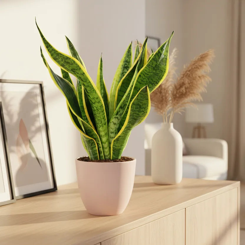 Sansevieria Superba - vista dall'alto del fogliame compatto