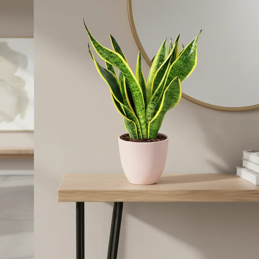Sansevieria Superba - pianta di serpente in un ambiente domestico moderno