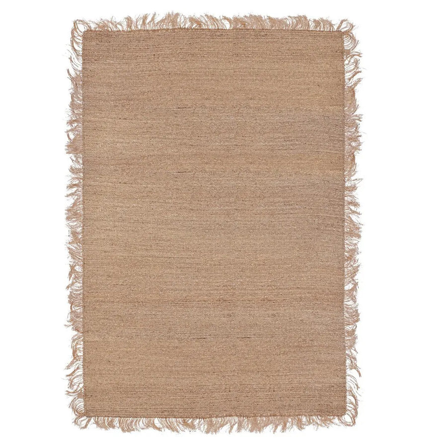 Tappeto Phetra in fibra vegetale con frange su tutti i lati