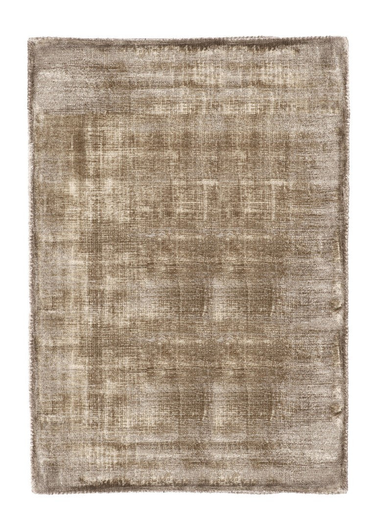 Vista dall’alto del tappeto Rashmi beige effetto cangiante