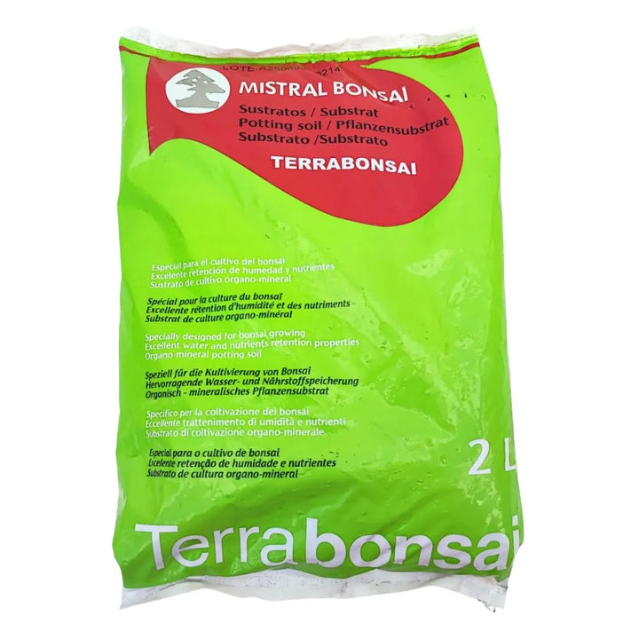 Confezione da 2 litri di substrato organo-minerale Terrabonsai per coltivazione bonsai

