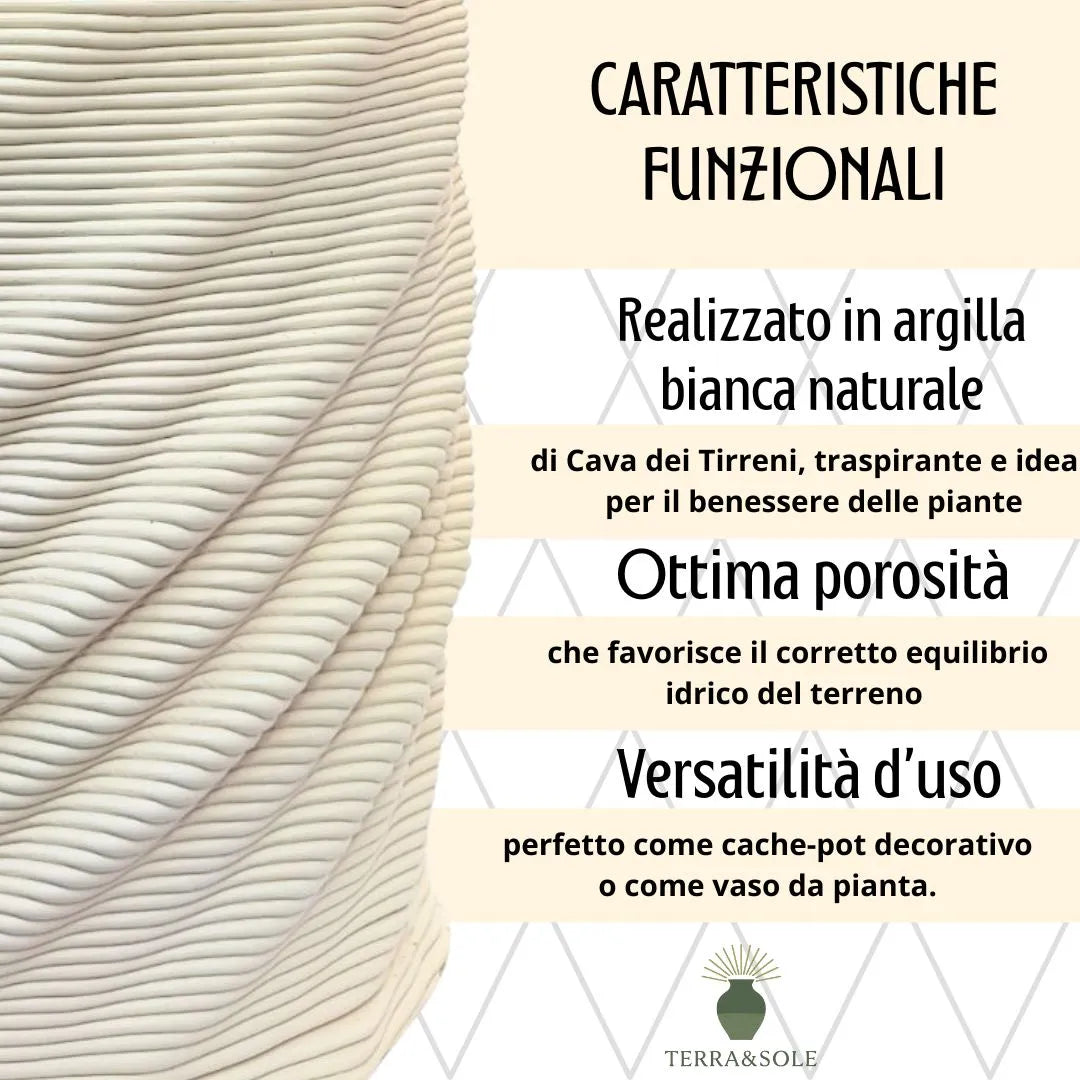 Vasi artigianali Cadice in argilla - i Giardini di Giulia 