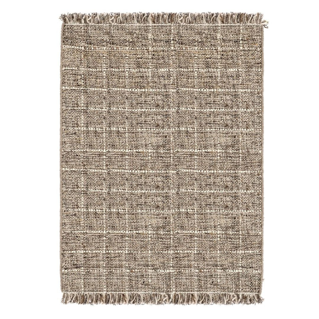  Tappeto Sahana marrone naturale, tessitura grossa, misura 140x200 cm