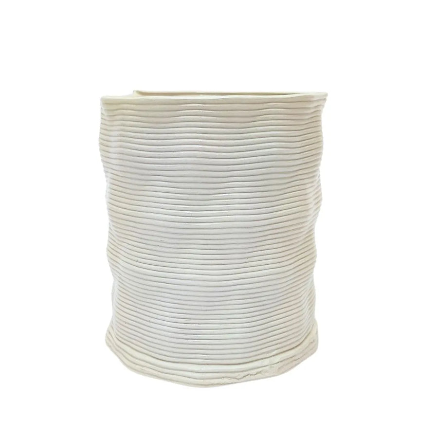 Vaso artigianale in argilla “Andromeda” M – Diametro 11 cm, Altezza 12 cm - i Giardini di Giulia 