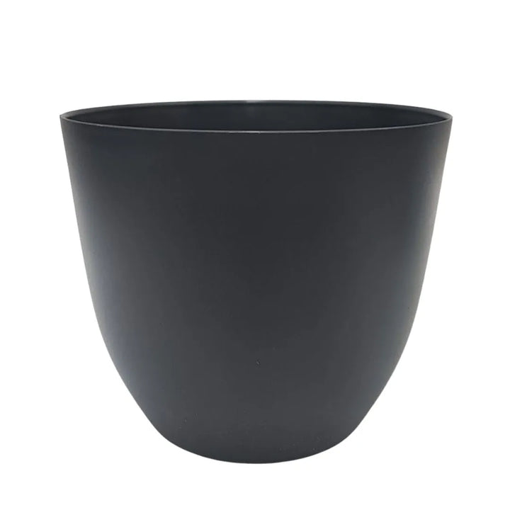 vaso conca pura avorio Ø38cm minimal in plastica riciclata per piante
