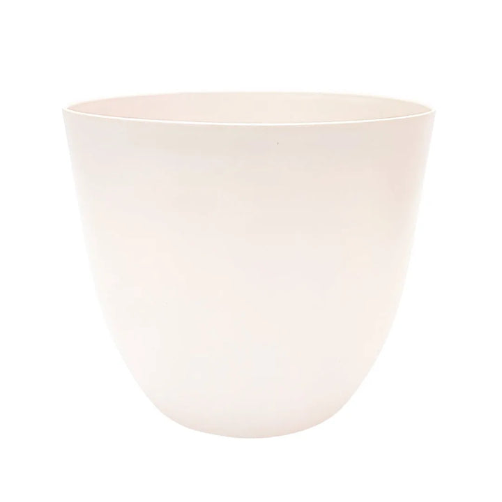 vaso conca pura bianco Ø38cm minimal in plastica riciclata per piante