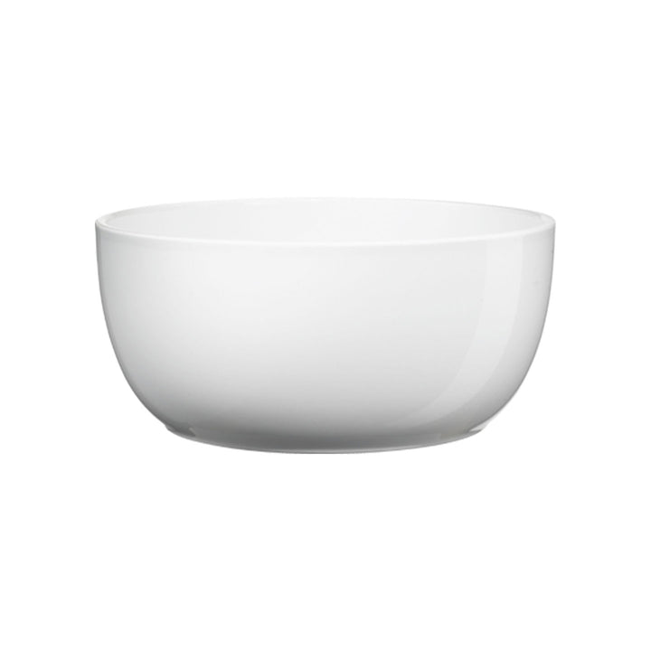 Vaso Novara tondo in ceramica bianca lucida – contenitore elegante per piante da interno e decorazioni minimaliste