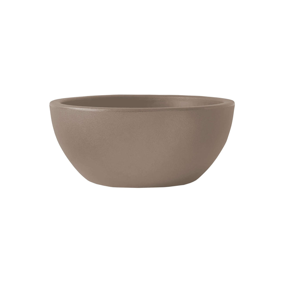 Vaso ERA tortora – contenitore da giardino con finitura opaca e design essenziale

