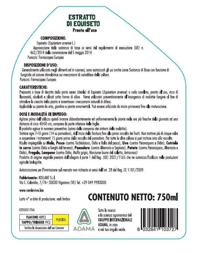 ESTRATTO DI EQUISETO flacone 500 ml x 12 - i Giardini di Giulia