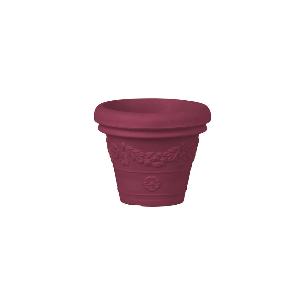 Vaso festonato Ever in versione bordeaux per ambienti classici

