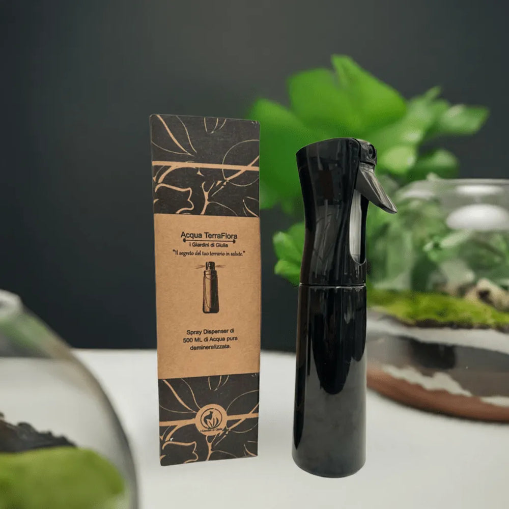 AcquaFlora - Spray Dispenser da 500 ml di Acqua Pura Demineralizzata per la Cura e Manutenzione del Terrario - i Giardini di Giulia  