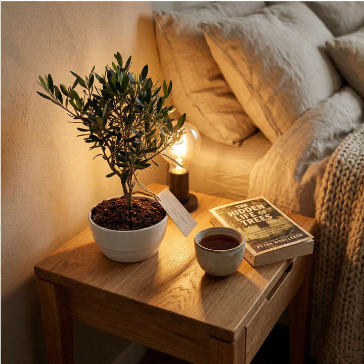 Bonsai Olivo in vaso ceramica Novara