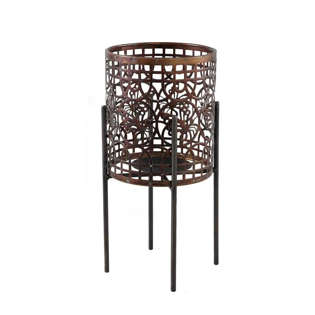 Lanterne Zabelle in rame PTMD su supporto - i Giardini di Giulia