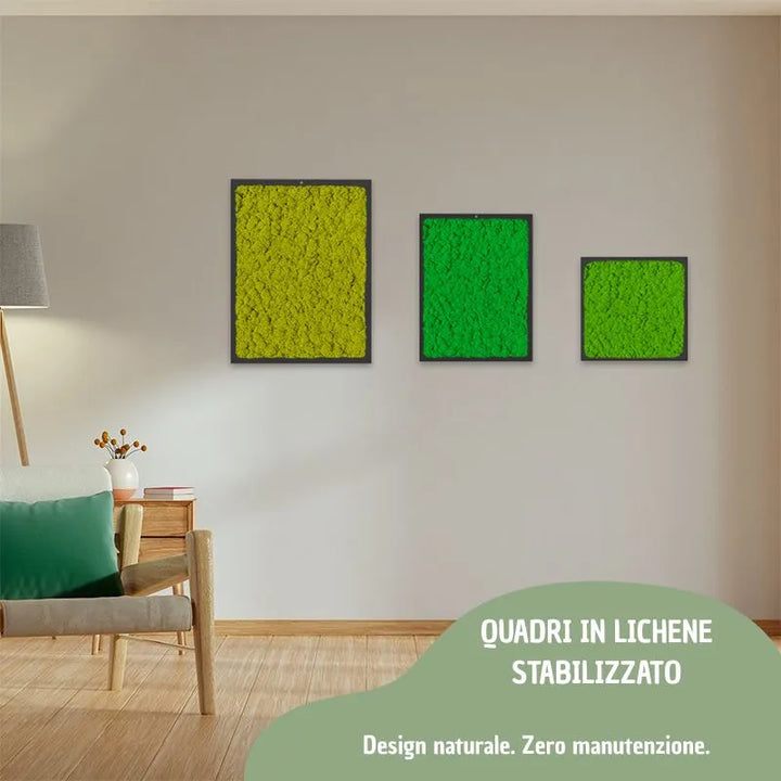 immagine mostra tre quadri in un contesto casalingo 