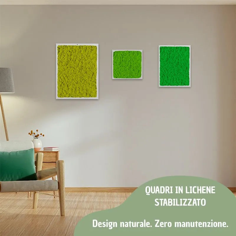 immagine mostra tre quadri in un contesto casalingo 