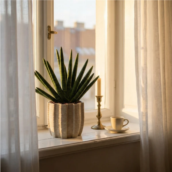 Sansevieria swasdi in vaso di ceramica artigianale Ares D.16 cm