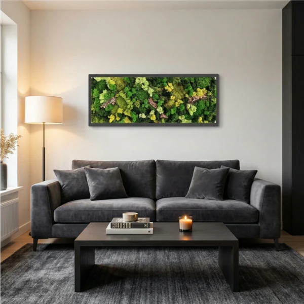 Quadro rettangolare orizzontale 90x30 cm - esempio di installazione in ufficio moderno