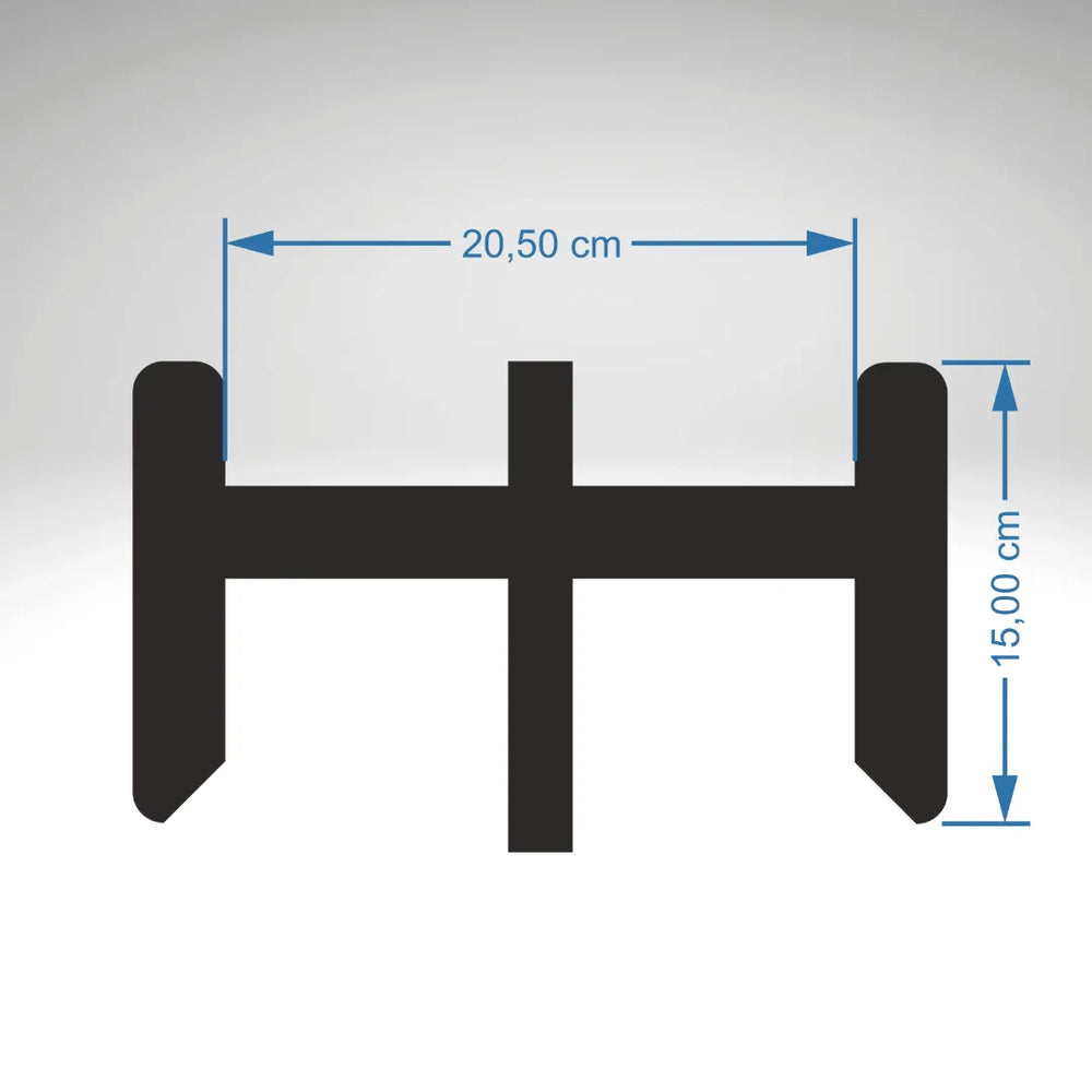 Supporto elegante Nero per Piante H.15 cm - i Giardini di Giulia