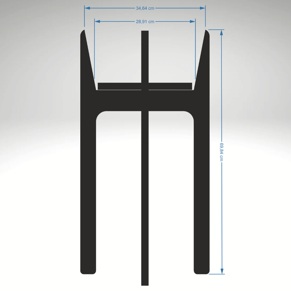 Supporto elegante Nero per Piante H.70 - i Giardini di Giulia