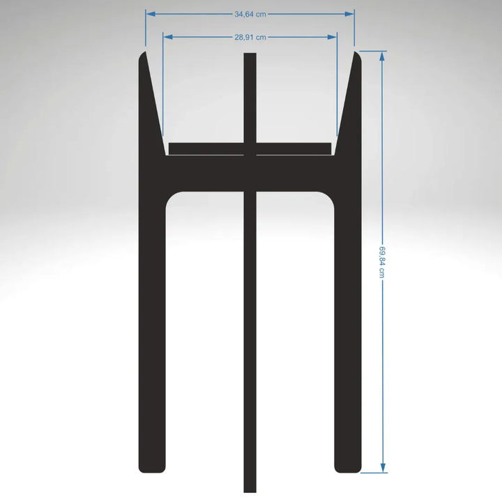 Supporto elegante Nero per Piante H.70 - i Giardini di Giulia
