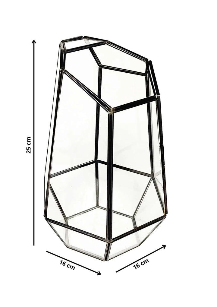 Terrarium geometrico Universo di Vetro 2TR067 - i Giardini di Giulia