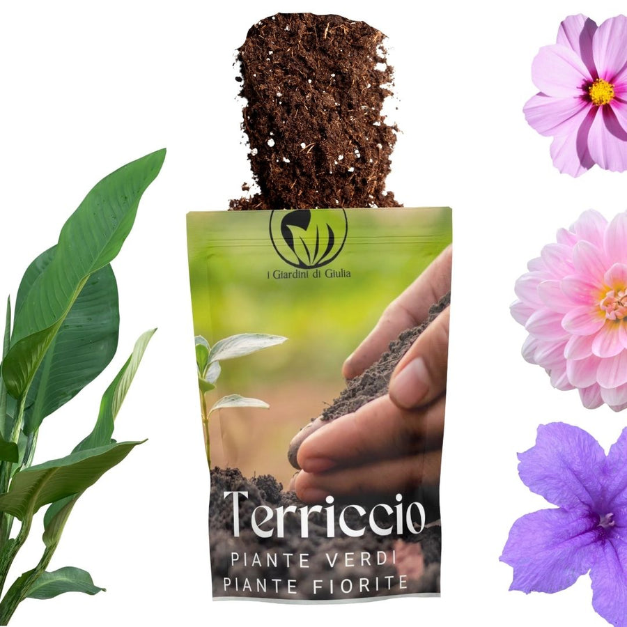 Terriccio per piante verdi e piante fiorite 5kg/10kg - i Giardini di Giulia  