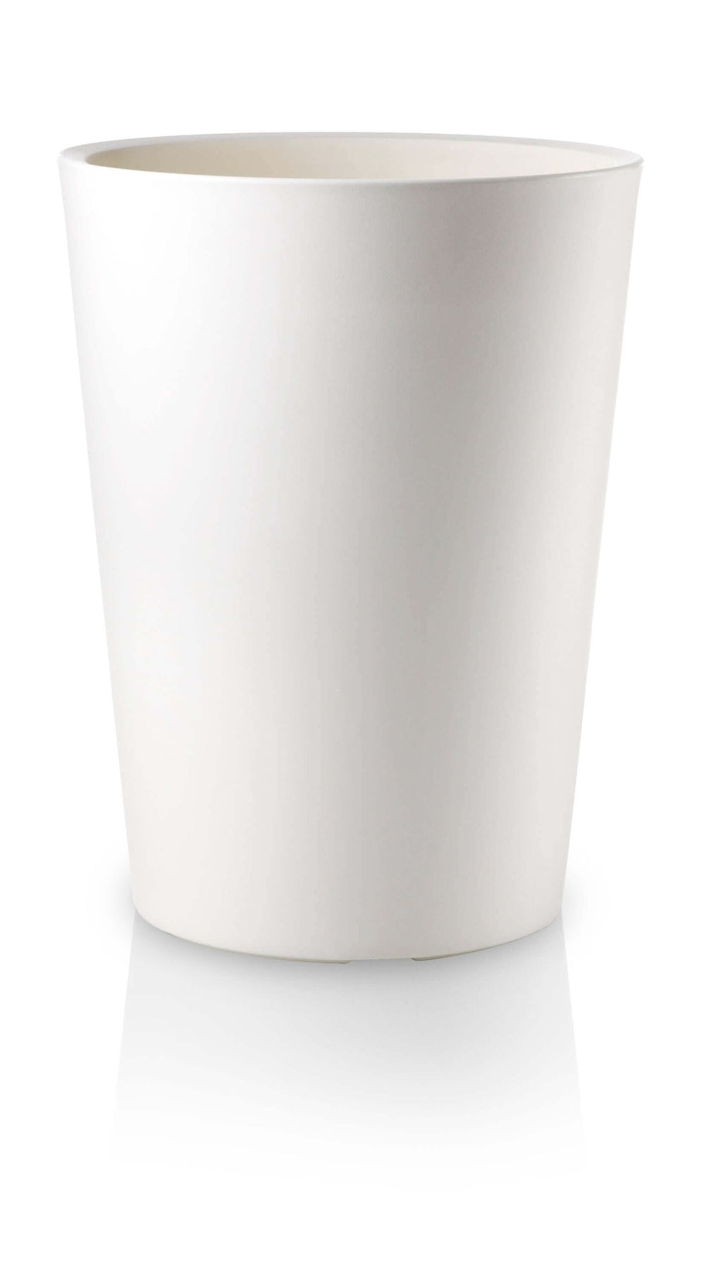 Vaso Zamora bianco opaco, stile minimal per uso interno o esterno

